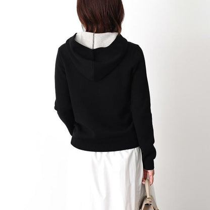 S Max Mara ULTIMO ウールニットフーディー