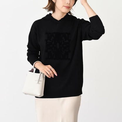 Max Mara TADDEO wool knit hoodie 