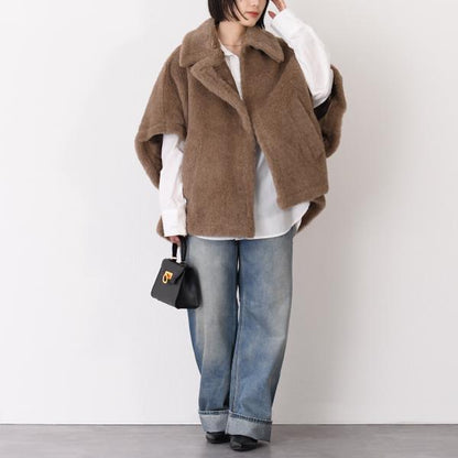 Max Mara マックスマーラ TEBE4 テディベア ケープ