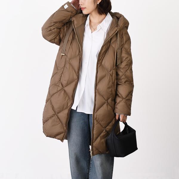Max Mara The Cube TREFE キャンバス ダウンジャケット