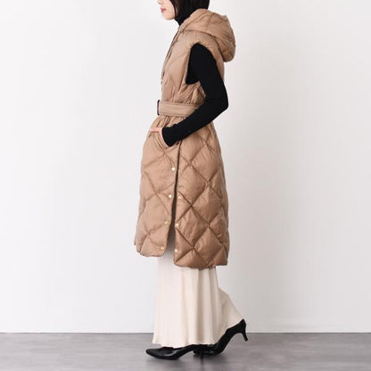 Max Mara The Cube TREGIL テクニカル キャンバス ミディレングス ダウン ジレ