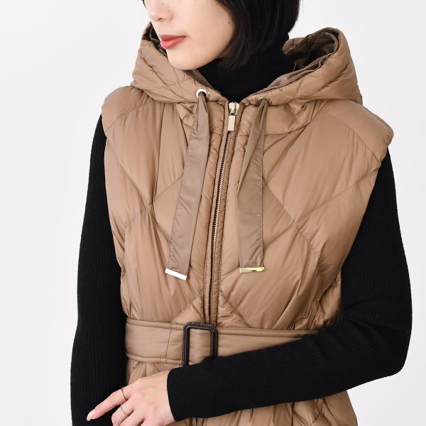 Max Mara The Cube TREGIL テクニカル キャンバス ミディレングス ダウン ジレ