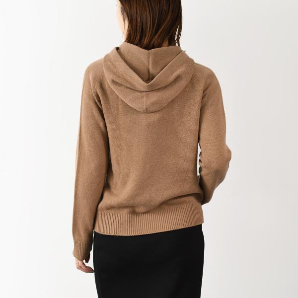 S Max Mara VIRGOLA 캐시미어 털실 푸드 스웨터 