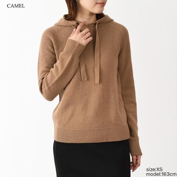 S Max Mara VIRGOLA 캐시미어 털실 푸드 스웨터 