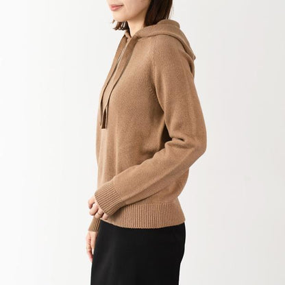 S Max Mara VIRGOLA 캐시미어 털실 푸드 스웨터 