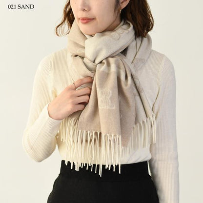 Max Mara WSKLAUSE クラウス ピュア カシミヤ ジャカード ストール
