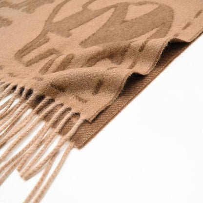 Max Mara マックスマーラ WSTEDDYCAMEL テディキャメル ピュア カシミヤ ジャカード ストール