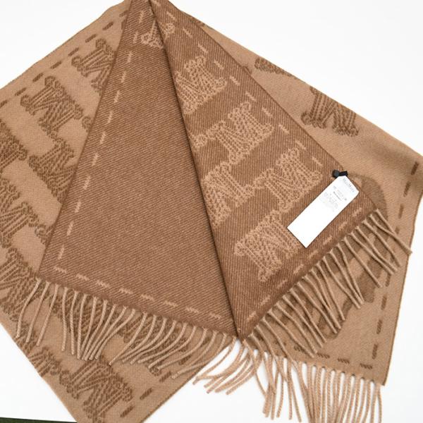 Max Mara マックスマーラ WSTEDDYCAMEL テディキャメル ピュア カシミヤ ジャカード ストール