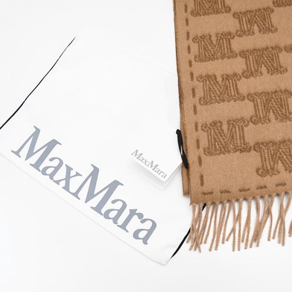 Max Mara マックスマーラ WSTEDDYCAMEL テディキャメル ピュア カシミヤ ジャカード ストール