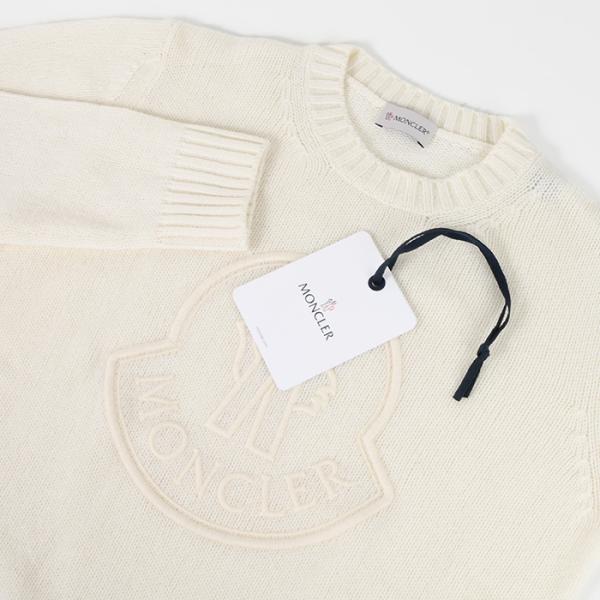 MONCLER embroidered logo wool and cashmere sweater 