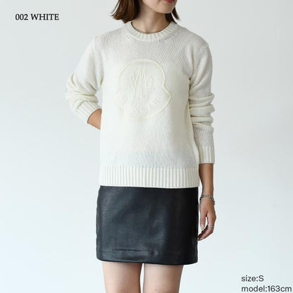 MONCLER embroidered logo wool and cashmere sweater 