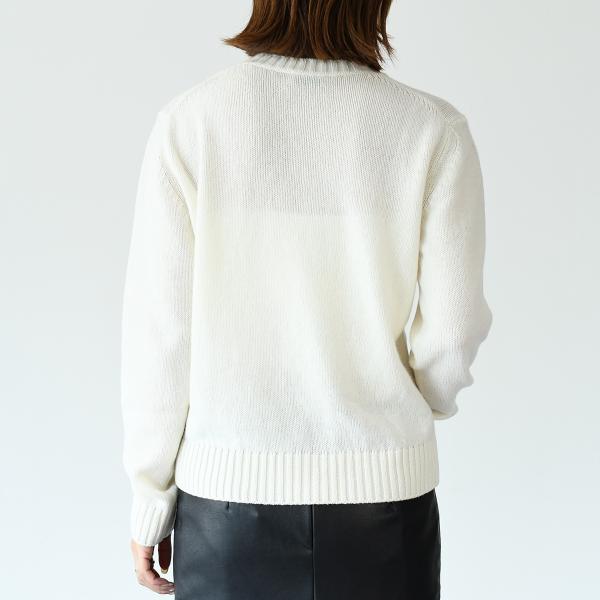 MONCLER embroidered logo wool and cashmere sweater 