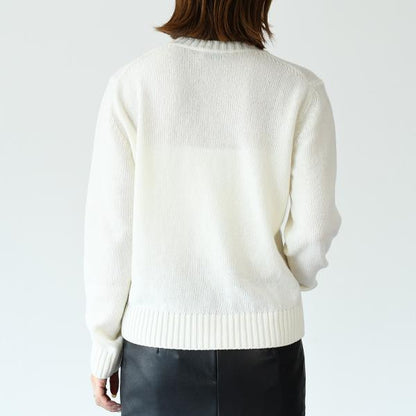 MONCLER embroidered logo wool and cashmere sweater 