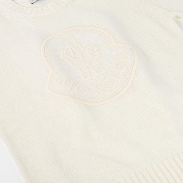 MONCLER embroidered logo wool and cashmere sweater 
