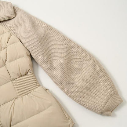 MACKAGE FOXY ribbed knit down jacket 