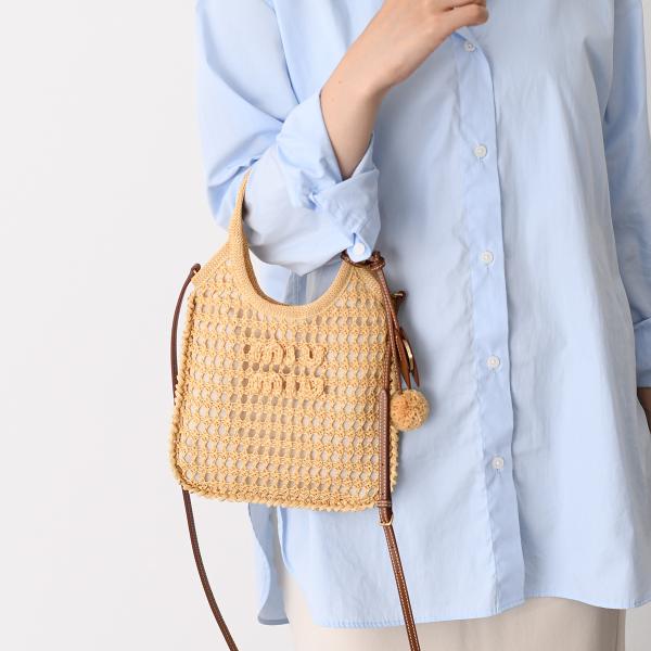 MIU MIU アイビー クロシェ編み ハンドバッグ