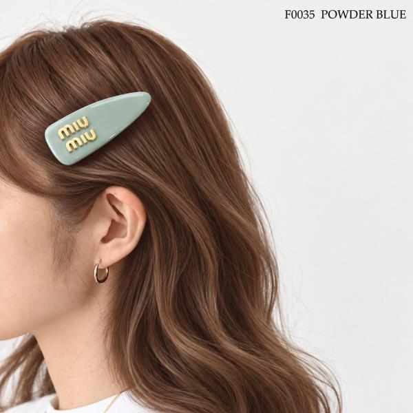 MIU MIU パテントレザー ヘアクリップ