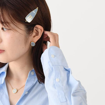 MIU MIU エナメルメタル ピアス