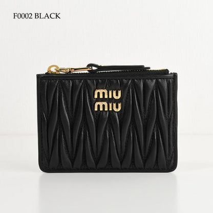 MIU MIU 마테라세 가죽 카드 케이스 
