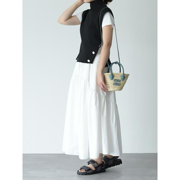 MIU MIU 스포티 가죽 샌들 