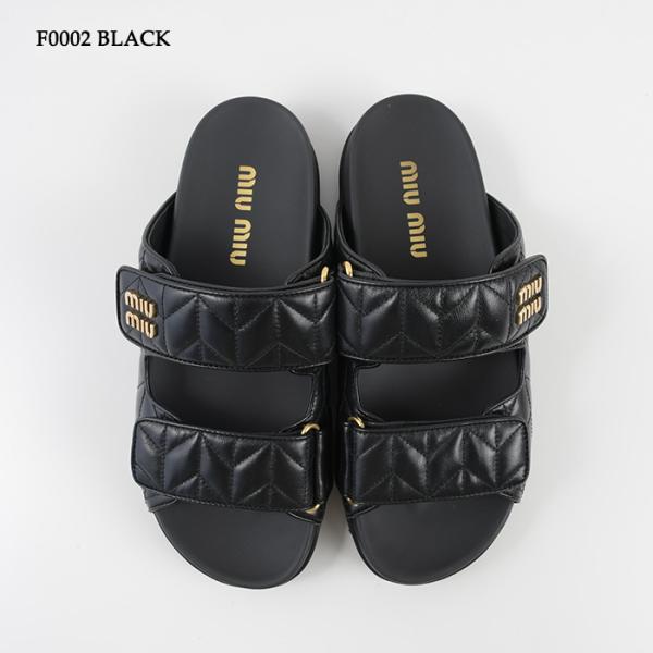 MIU MIU 마테라세 가죽 샌들 