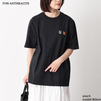 MAISON KITSUNE ダブルFOXパッチクラシックTシャツ