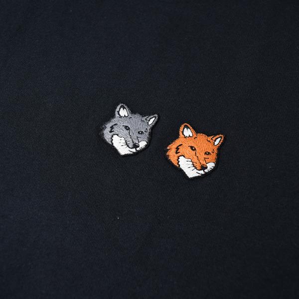 MAISON KITSUNE ダブルFOXパッチクラシックTシャツ