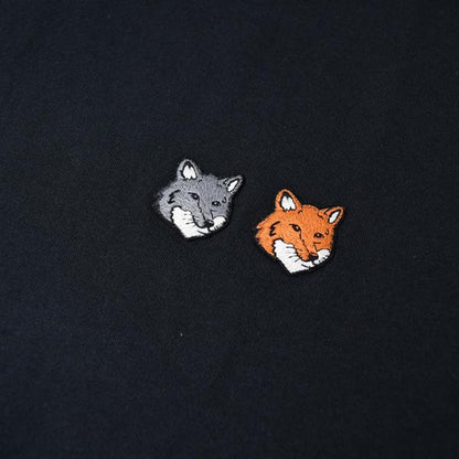 MAISON KITSUNE ダブルFOXパッチクラシックTシャツ