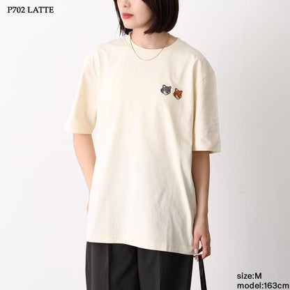 MAISON KITSUNE ダブルFOXパッチクラシックTシャツ