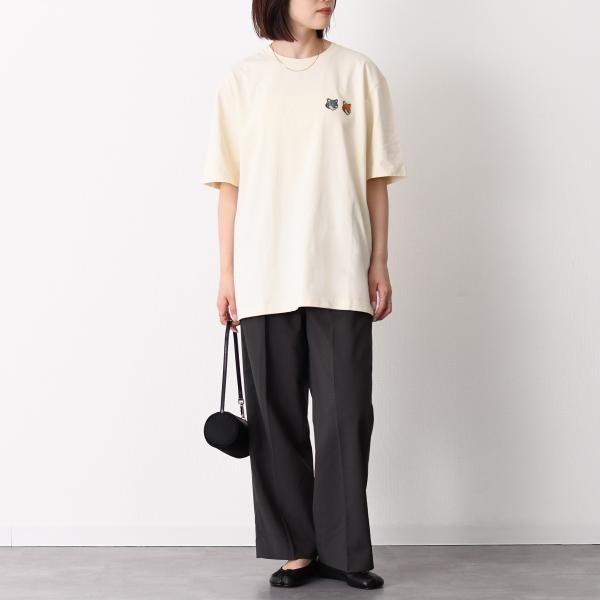 MAISON KITSUNE ダブルFOXパッチクラシックTシャツ