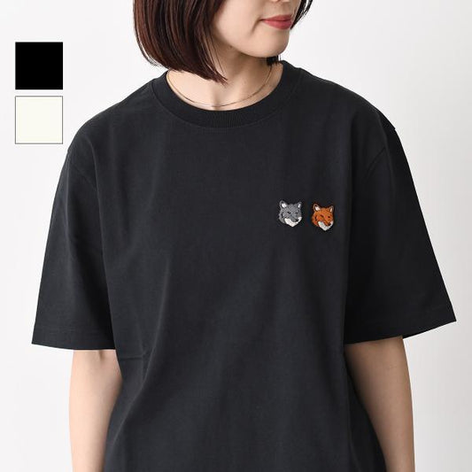MAISON KITSUNE ダブルFOXパッチクラシックTシャツ