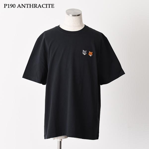 MAISON KITSUNE ダブルFOXパッチクラシックTシャツ