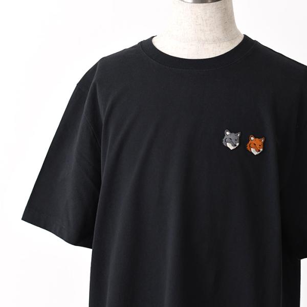MAISON KITSUNE ダブルFOXパッチクラシックTシャツ