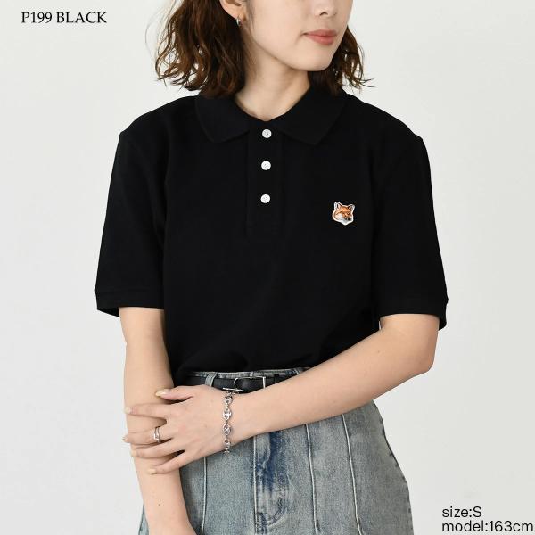 MAISON KITSUNE フォックスヘッド パッチ レギュラー ポロ