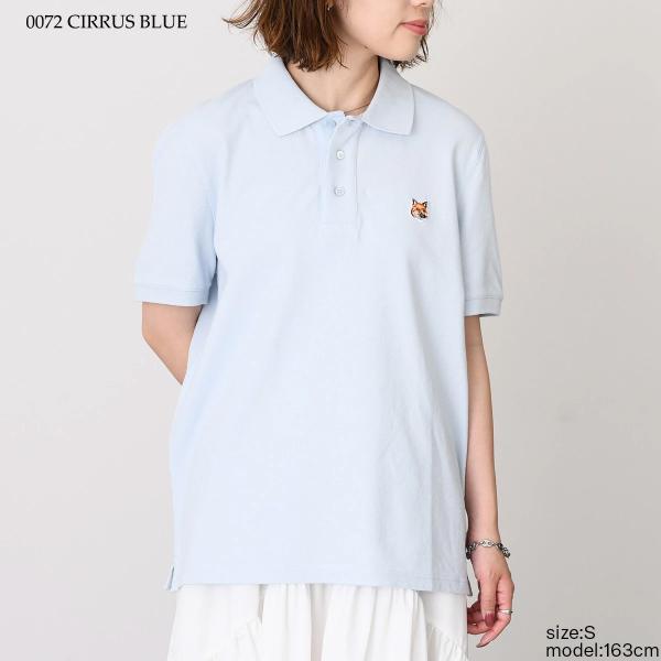 MAISON KITSUNE フォックスヘッド パッチ レギュラー ポロ