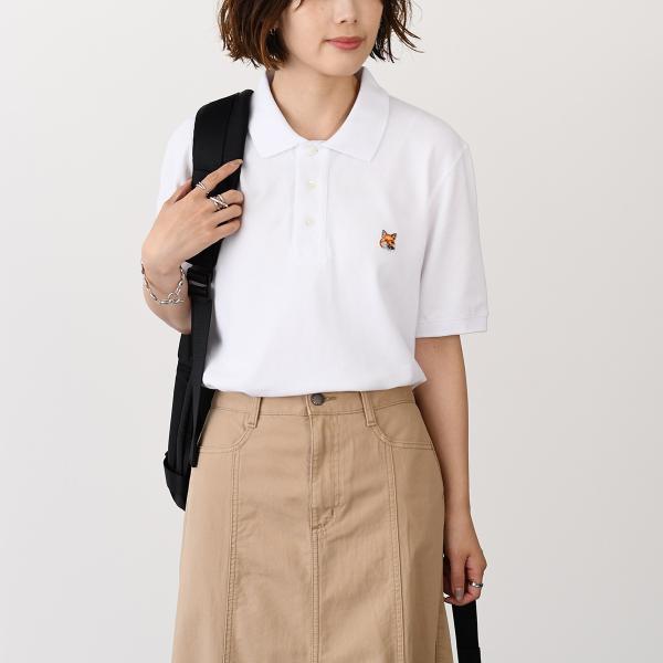MAISON KITSUNE フォックスヘッド パッチ レギュラー ポロ