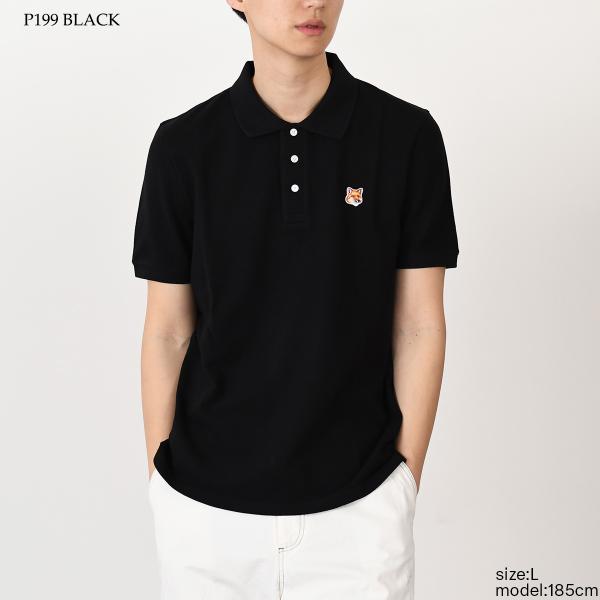 MAISON KITSUNE フォックスヘッド パッチ レギュラー ポロ