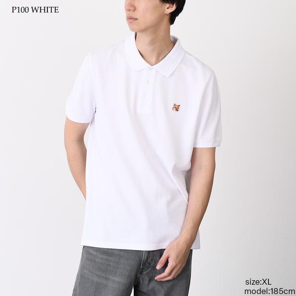 MAISON KITSUNE フォックスヘッド パッチ レギュラー ポロ