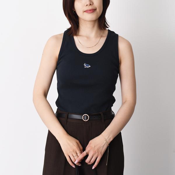 MAISON KITSUNE トーナル ベイビー フォックス パッチ リブ タンクトップ