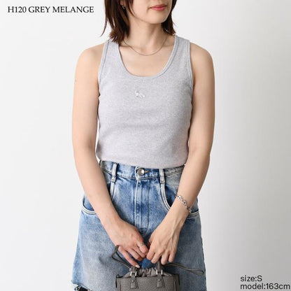MAISON KITSUNE トーナル ベイビー フォックス パッチ リブ タンクトップ