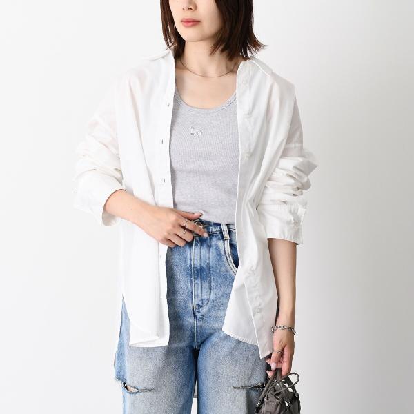 MAISON KITSUNE トーナル ベイビー フォックス パッチ リブ タンクトップ