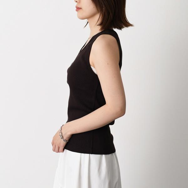 MAISON KITSUNE トーナル ベイビー フォックス パッチ リブ タンクトップ