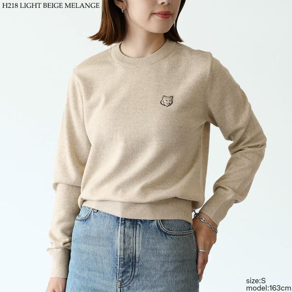 MAISON KITSUNE ボールド フォックスヘッド パッチ レギュラー ジャンパー