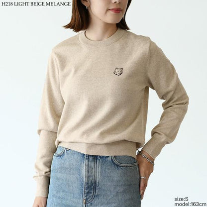 MAISON KITSUNE ボールド フォックスヘッド パッチ レギュラー ジャンパー
