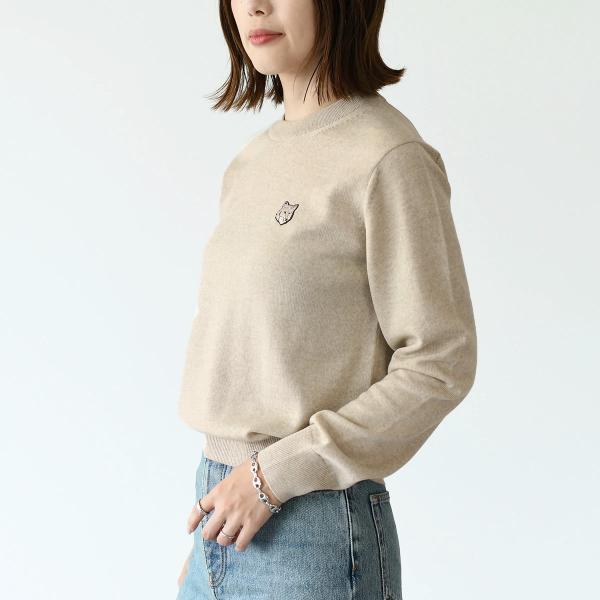 MAISON KITSUNE ボールド フォックスヘッド パッチ レギュラー ジャンパー
