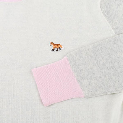 MAISON KITSUNE ベビー フォックス パッチ カラー ブロック ジャンパー