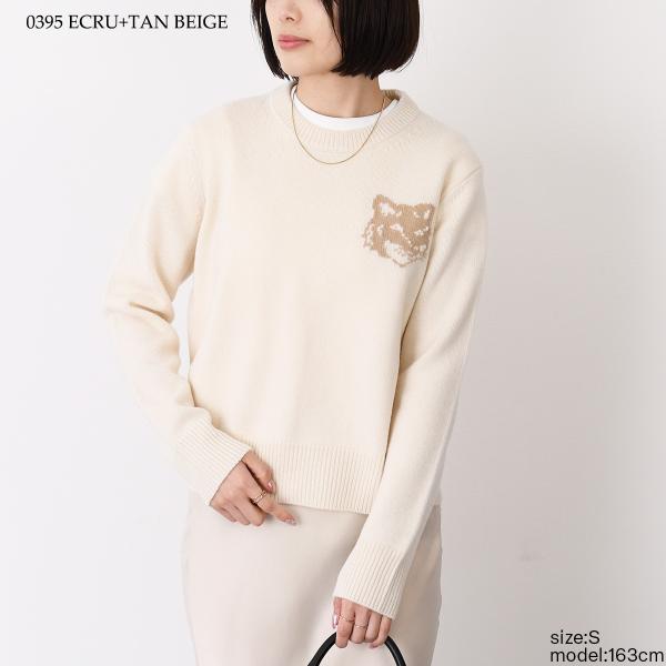 MAISON KITSUNE フォックスヘッド インターシャ メリノ ジャンパー