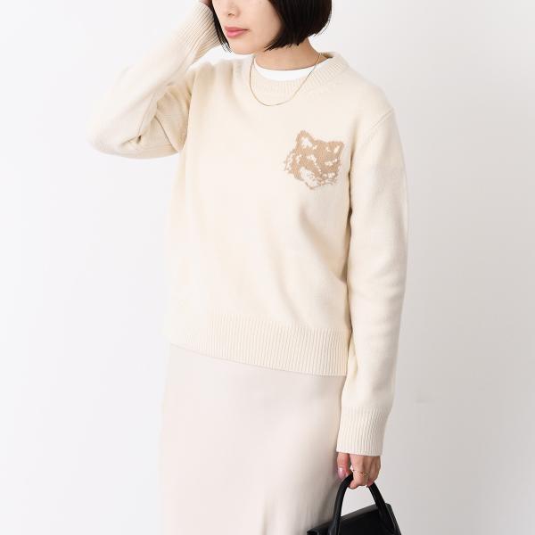 MAISON KITSUNE フォックスヘッド インターシャ メリノ ジャンパー