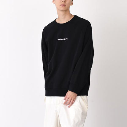MAISON KITSUNE メゾン キツネ MAISON KITSUN? ライン ハンドライティング オーバーサイズ スウェットシャツ