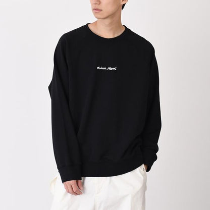 MAISON KITSUNE メゾン キツネ MAISON KITSUN? ライン ハンドライティング オーバーサイズ スウェットシャツ